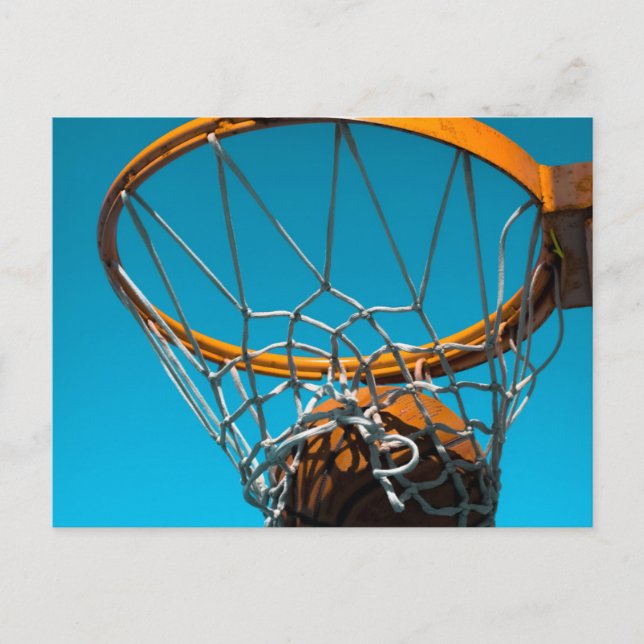Phantastisches Basketballdesign Postkarte (Vorderseite)