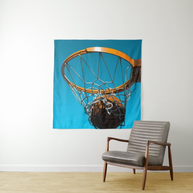 Phantastisches Basketballdesign Wandteppich (Beispiel)