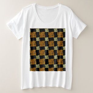 Phantastisches Blumenmuster Große Größe T-Shirt