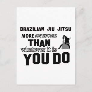 Phantastisches brasilianisches Jiu Jitsu-Design Postkarte