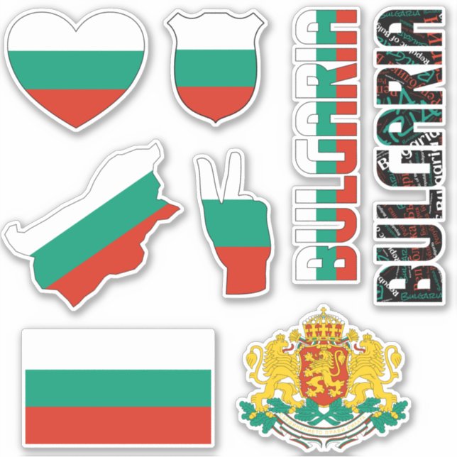 Phantastisches Bulgarien - Staatssymbole Aufkleber (Vorderseite)