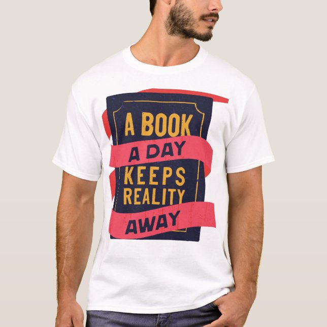 Phantastisches Design für Bücher T-Shirt (Vorderseite)