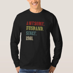 Phantastisches Ehemann seit 1981 41 Hochzeitstag T-Shirt