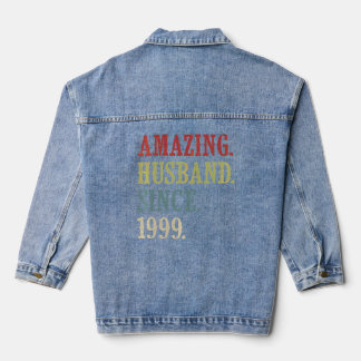 Phantastisches Ehemann seit 1999 Retro 23 Wedding  Jeansjacke
