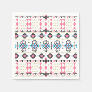 Phantastisches ethnisch geometrisches Stammesmuste Serviette
