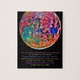 Phantastisches farbiges Moon Satellite Foto