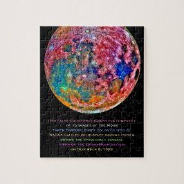 Phantastisches, farbiges Moon Satellite Foto zusam