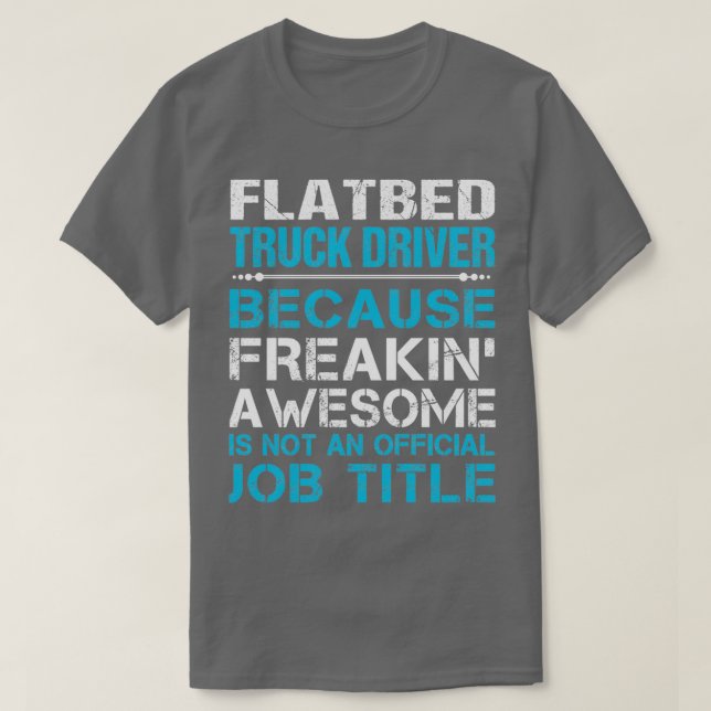 Phantastisches Geschenkstück für den Lastwagenfahr T-Shirt (Design vorne)