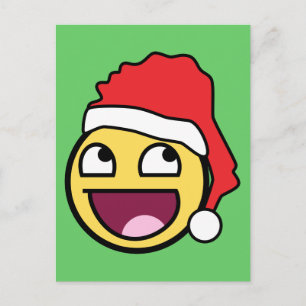 Phantastisches Gesicht Santa Postkarte