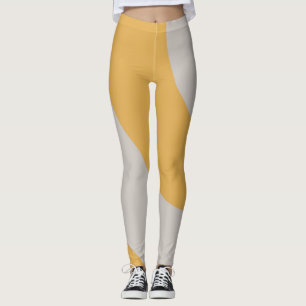 Phantastisches Gold und Grau Leggings