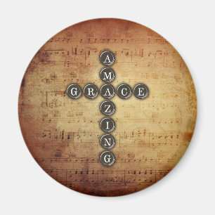 Phantastisches Grace Cross auf Vintager Musik Magnet
