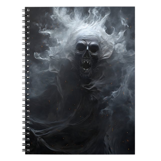 Phantastisches Halloween-Fantasiegedicht Notizblock (Vorderseite)