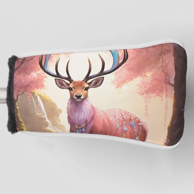 Phantastisches Hirsch: Majestic Beauty" Golf Headcover (Vorderseite)