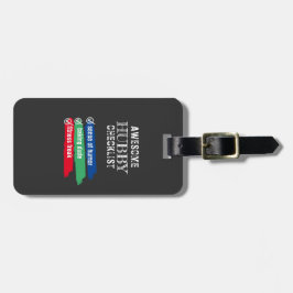 Phantastisches Hubby Checklist-Valentine anpassen Gepäckanhänger