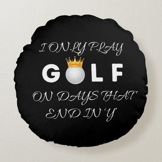 Phantastisches, individuelles Golfkissendesign Rundes Kissen (Vorderseite)