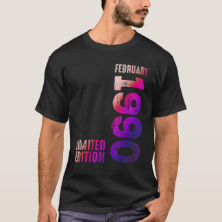 Phantastisches Jahr 1990 Februar 1990 Seit 1990 Re T-Shirt