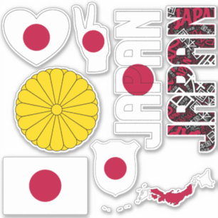 Phantastisches Japan - Staatssymbole Aufkleber