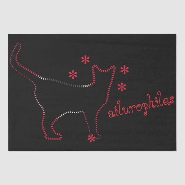 phantastisches Katzenheft Seidenpapier (Vorderseite)