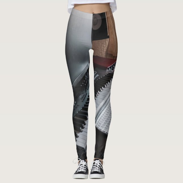 Phantastisches Klavier Leggings (Vorderseite)