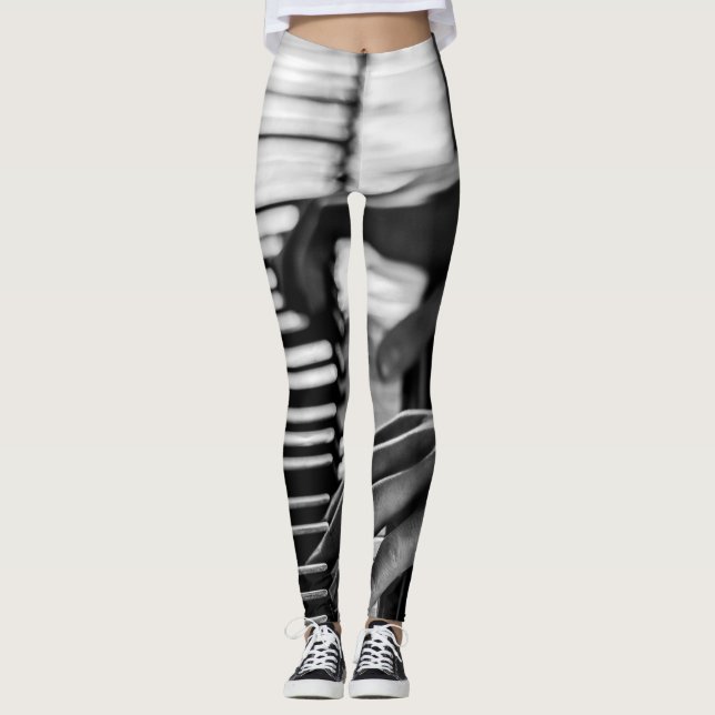 Phantastisches Klavier Leggings (Vorderseite)
