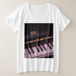 Phantastisches Klavierdesign Große Größe T-Shirt