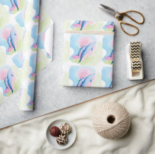 Phantastisches Meer mit Delphinen Geschenkpapier