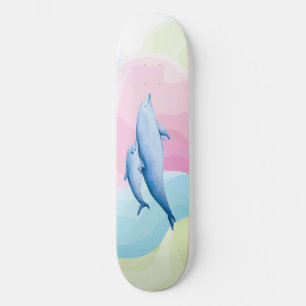 Phantastisches Meer mit Delphinen Skateboard