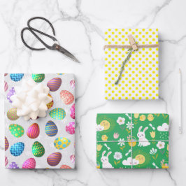 Phantastisches Osterwackelpapier - Flachblatt-Set Geschenkpapier Set