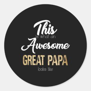 Phantastisches Papa Special Runder Aufkleber