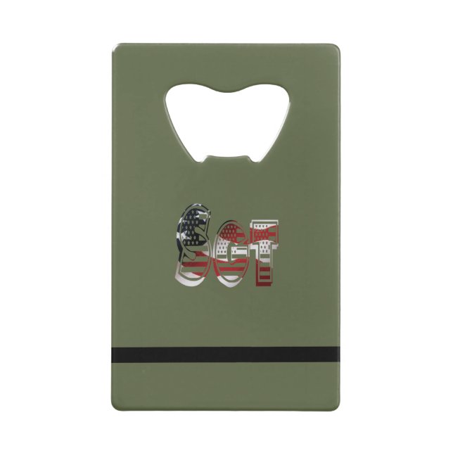 Phantastisches Patriotisches Militär einzigartig Geldkarten Flaschenöffner (Vorderseite)
