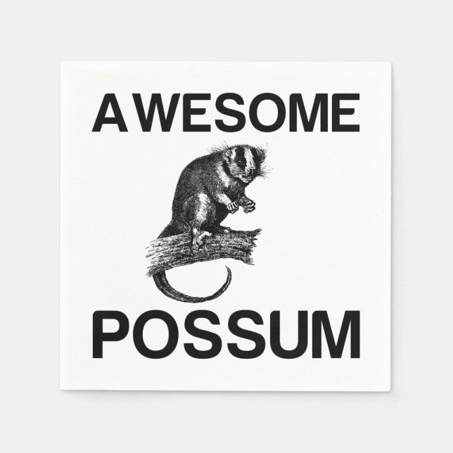 PHANTASTISCHES POSSUM SERVIETTE (Vorderseite)