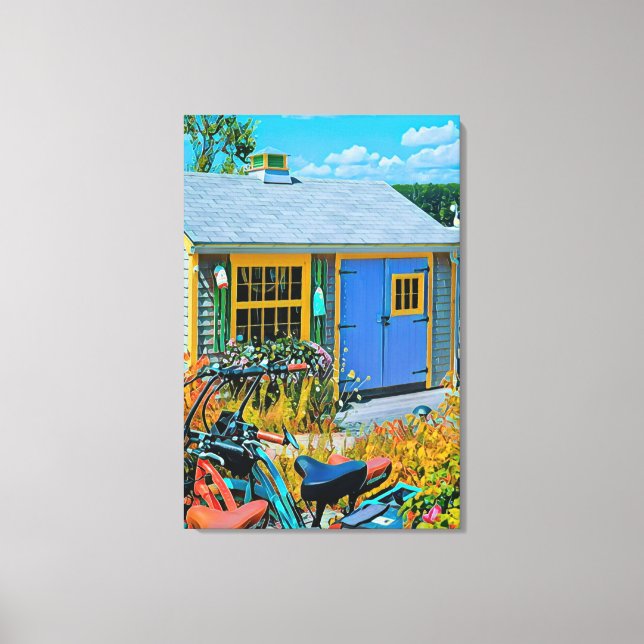 Phantastisches Radzeichnen Leinwanddruck (Vorderseite)