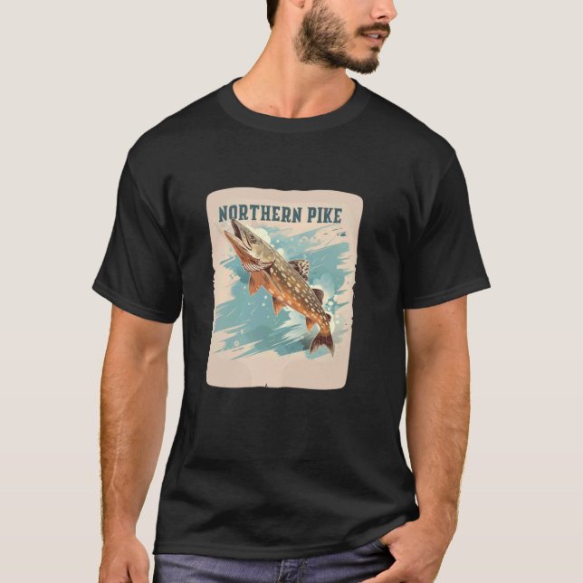 Phantastisches Raubfisch Kostüm für Angelfreunde T-Shirt (Vorderseite)