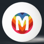 Phantastisches Retro-Regenbogen-Pong-Ball Monogram Tischtennisball<br><div class="desc">Ganz phantastisch und lustig Retro inspiriert Regenbogenpongball mit Monogramm. Löschen Sie den Text, um Leerzeichen verlassen oder ihn anzupassen, um Schriftart, Farbe, Größe usw. zu ändern.</div>