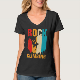 Phantastisches Rock Klettern Retro Bergsteigen T-Shirt