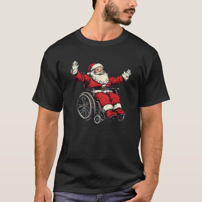Phantastisches Rollstuhl Weihnachtskostüm für Jung T-Shirt (Vorderseite)