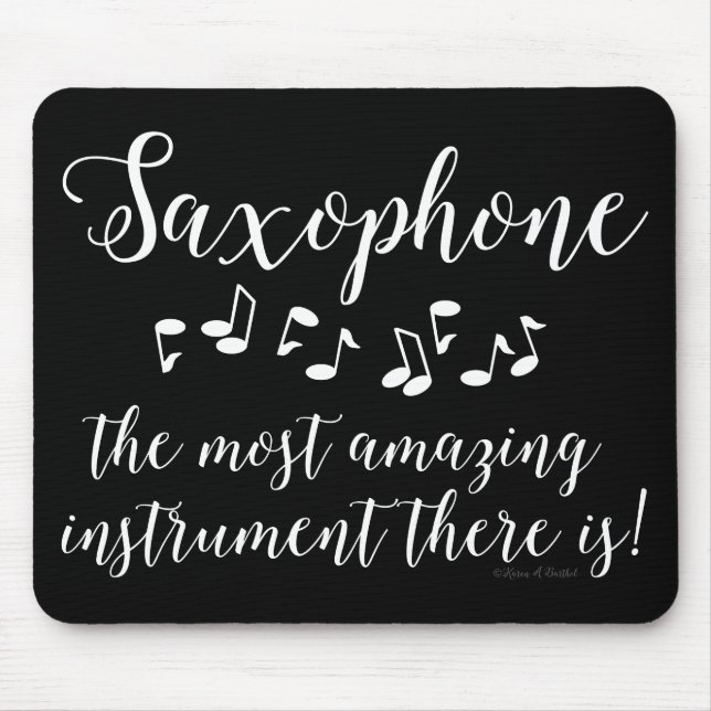 Phantastisches Saxophon Mousepad (Vorne)