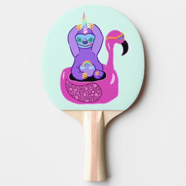 Phantastisches Slothicorn Pool Party! Tischtennis Schläger (Vorderseite)