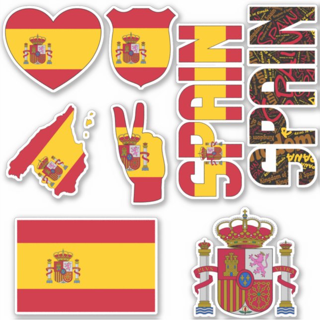 Phantastisches Spanien Staatssymbole Aufkleber (Vorderseite)