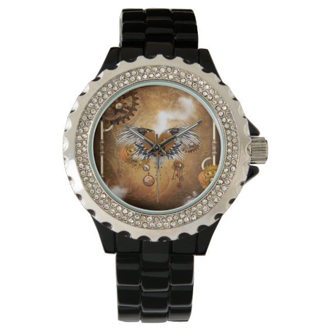 Phantastisches Steampunkherz. Armbanduhr (Vorderseite)