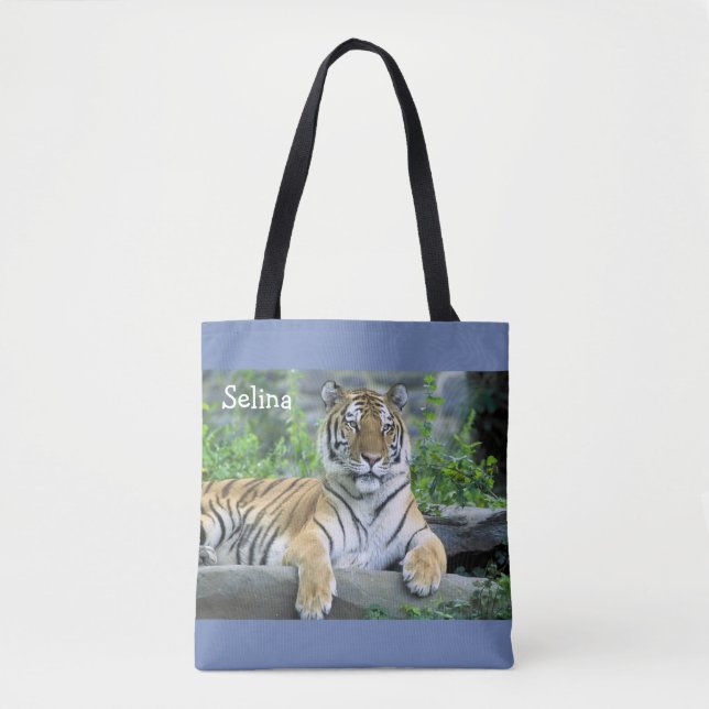 Phantastisches Tigerbild Tasche (Vorderseite)