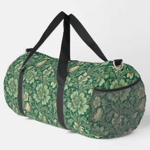 Phantastisches Vintages Grünes Blumenmuster Duffle Bag