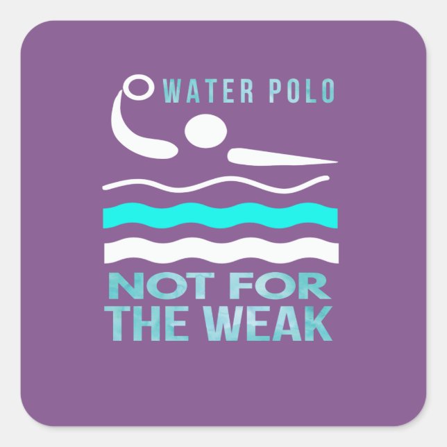 Phantastisches Wasser-Polo-Geschenk für Damen und  Quadratischer Aufkleber (Vorderseite)