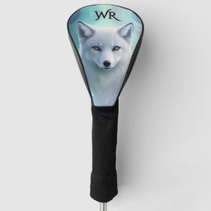 Phantastisches White Snow Fox Persönliches Monogra Golf Headcover