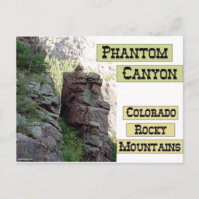 Phantom Canyon Postkarte (Vorderseite)