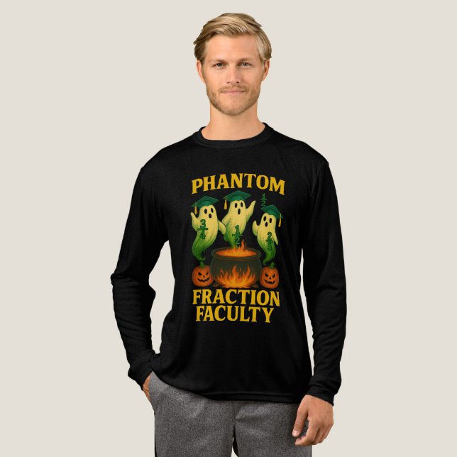 Phantom Fraction Faculty Ghosts Halloween Tri-Blend Shirt (Volle Vorderseite)