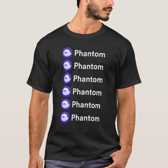Phantom Nft und Crypto-Brieftasche im Solana-Netz T-Shirt (Vorderseite)