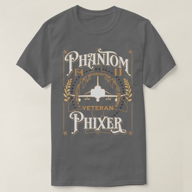 Phantom Phixer F4 Phantom II Flugzeuginhaber V T-Shirt (Design vorne)