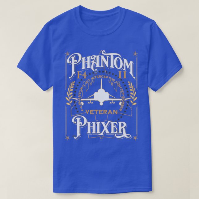 Phantom Phixer F4 Phantom II Flugzeuginhaber V T-Shirt (Design vorne)