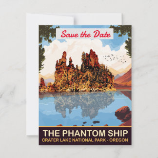 Phantom Ship, Kratersee, Oregon Save The Date